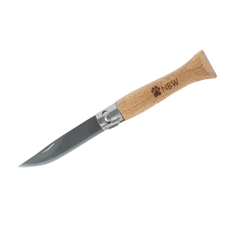 COLTELLO DA TASCA LAMA ACCIAIO E MANICO IN LEGNO